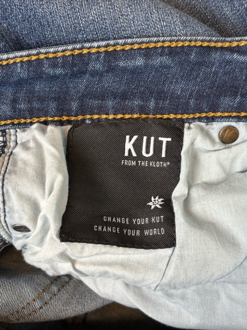Kut From‎ The Kloth Jeans Womens 10 Blue Toothpick Skinny Mid Rise Stretch Denim - Picture 8 of 10